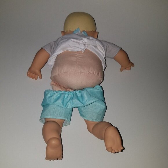 Perfectly Cute My Sweet Baby 14" Boy Baby Doll Blonde Hair Brown Eyes Outfit - Picture 8 of 10